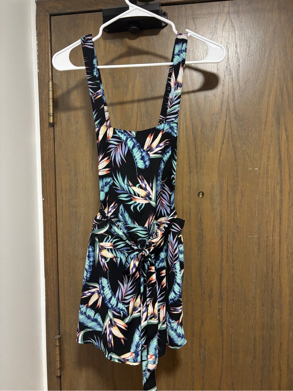 H&M Women's Shorts Romper, Size 8, Black Multi-color, 100% Polyester